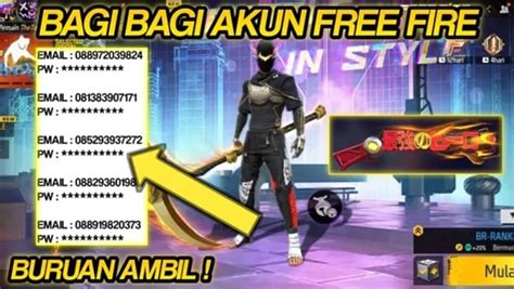 akun ff gratis yang masih aktif yang legal 100% atau paket lain instan kilat top up untuk Pembeli gacha sejati image 1
